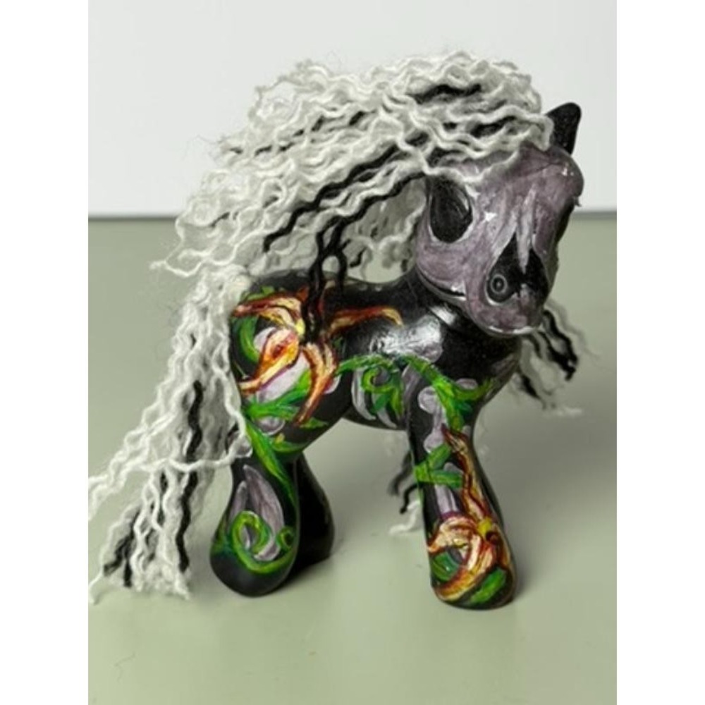 OOAK My Little Pony Custom Repaint Gothic‎ Horror Art Pony Figure Hand Painted